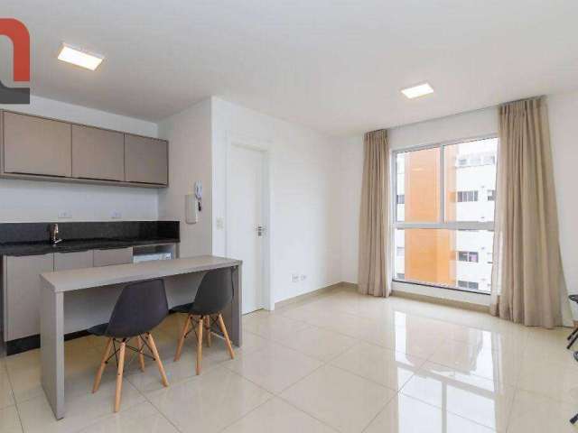 Apartamento com 1 dormitório para alugar, 26 m² por R$ 1.800/mês - Juvevê - Curitiba/PR