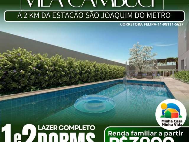 Apartamentos com 1 e 2 dorm. centro do cambuci