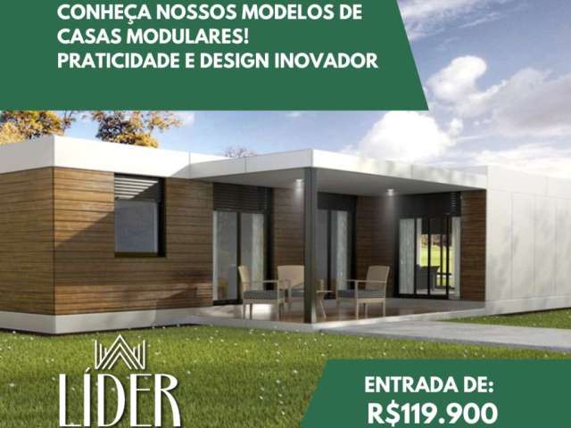 Conheça nossos modelos de casas modulares! praticidade e design inovador!