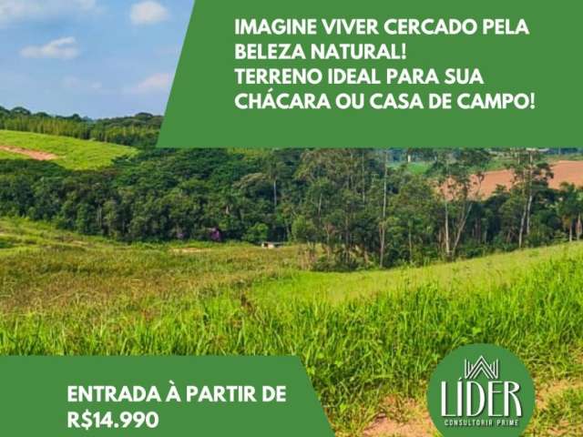 Imagine viver cercado pela beleza natural! terreno ideal para sua chácara ou casa de campo! clique aqui e saiba mais!