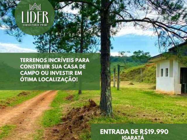 Terrenos incríveis para construir sua casa de campo ou investir em ótima localização! não perca tempo e venha conhecer!