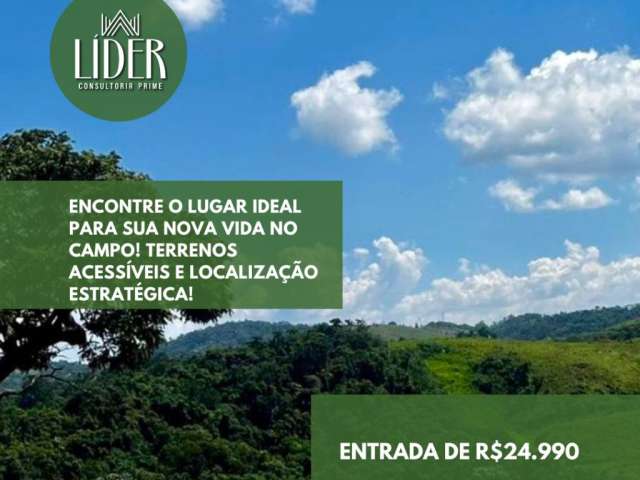 Encontre o lugar ideal para sua nova vida no campo! terrenos acessíveis e localização estratégica! clique e saiba mais!