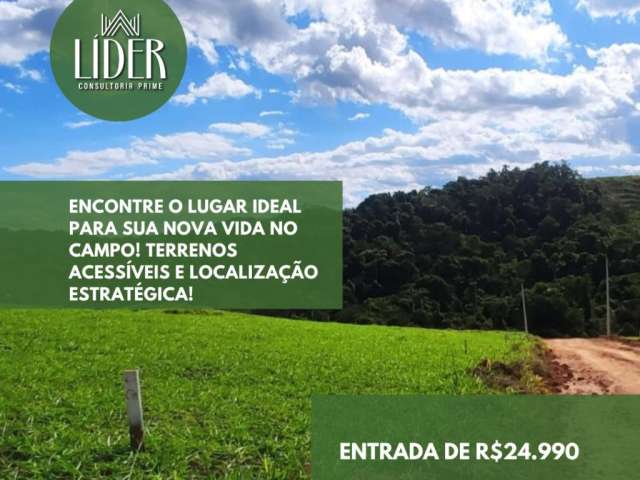 Encontre o lugar ideal para sua nova vida no campo! terrenos acessíveis e localização estratégica! clique e saiba mais!