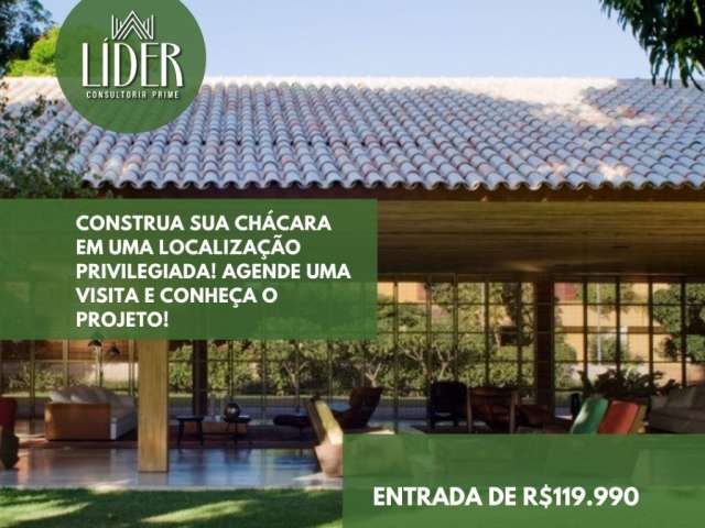 Construa sua chácara em uma localização privilegiada! agende uma visita e conheça o projeto!