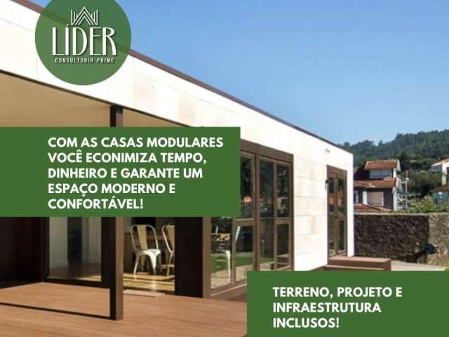 Com as casas modulares você econimiza tempo, dinheiro e garante um espaço moderno e confortável! clique e descubra as vantagens!