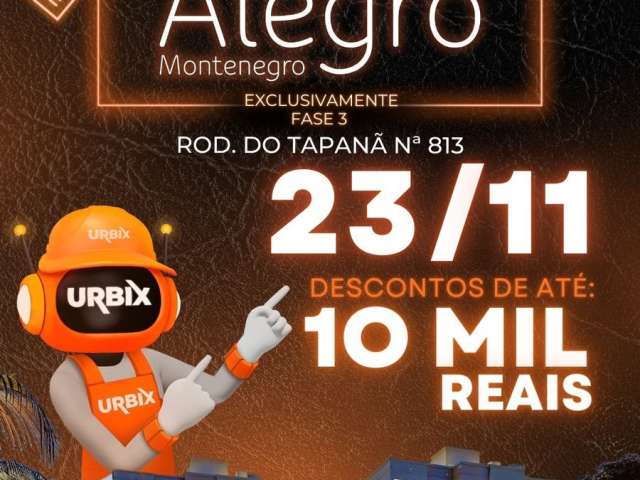 Feirão Alegro Montenegro, 2 e 3 quartos a pronta entrega, com automação residencial