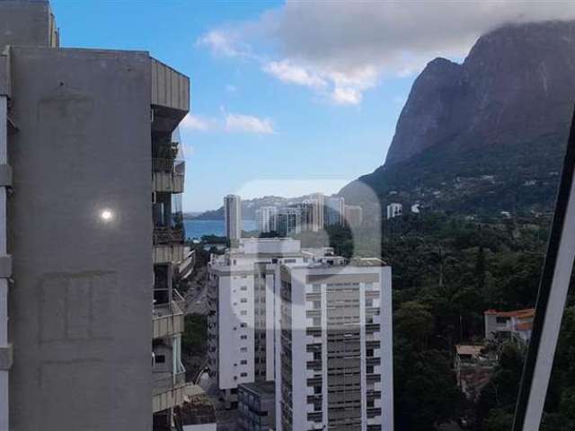 São Conrado com vista Pedra da Gávea. 2 qtos com 114m² e 1 vg.