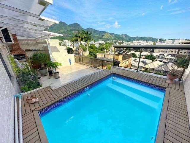 Cobertura duplex 3 qts c/suíte Piscina e Área Gourmet Vista livre - Freguesia