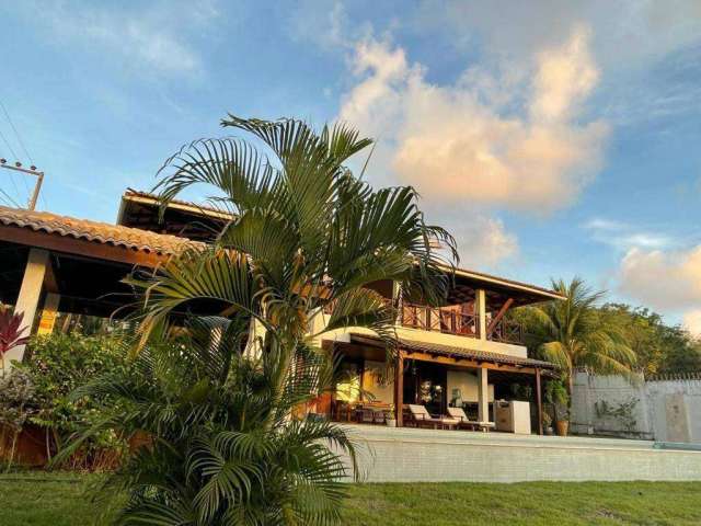 Casa de Luxo à venda com linda vista  para a Lagoa Guaraíras