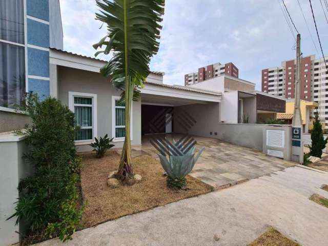 Casa Novíssima, Acabamento Impecável, com 3 dorms./suíte master, espaço gourmet  à venda, 218 m² - Condomínio Julia Martinez - Sorocaba/SP..