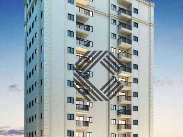 Apartamento em construção, com 2 dormitórios, sendo 1 suíte, sala com sacada à venda, 62 m² por R$ 373.120 - Altos do Trujillo - Sorocaba/SP