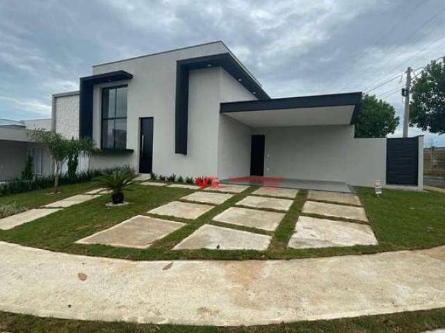 Casa Nova com 03 dormitórios sendo 01 suíte à venda, 255 m² de terreno por R$ 940.000 - Jardins do Império - Indaiatuba/SP