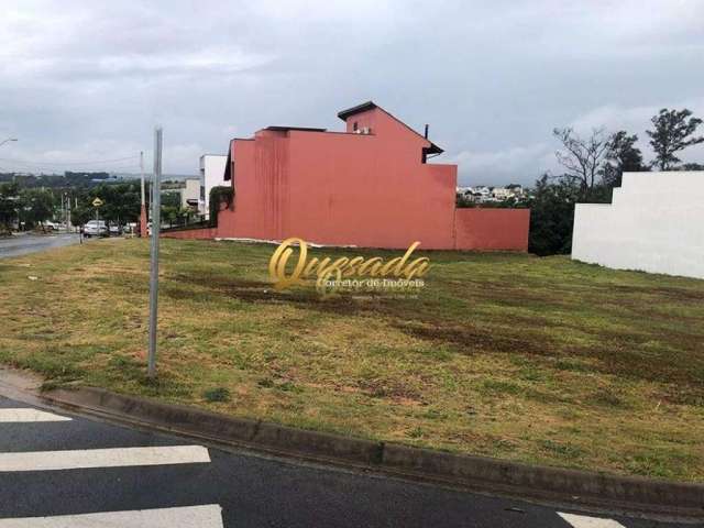 Ótimo terreno de esquina á venda no Condomínio Residencial Brescia, Indaiatuba.