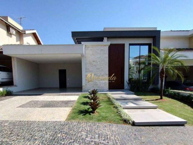 Casa térrea nova, á venda, 4 suítes, piscina, escritório, Condomínio Villa Suíça, Indaiatuba.