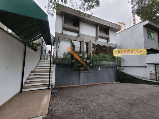 Casa Comercial para locação, Indianópolis, com Quintal e Churrasqueira