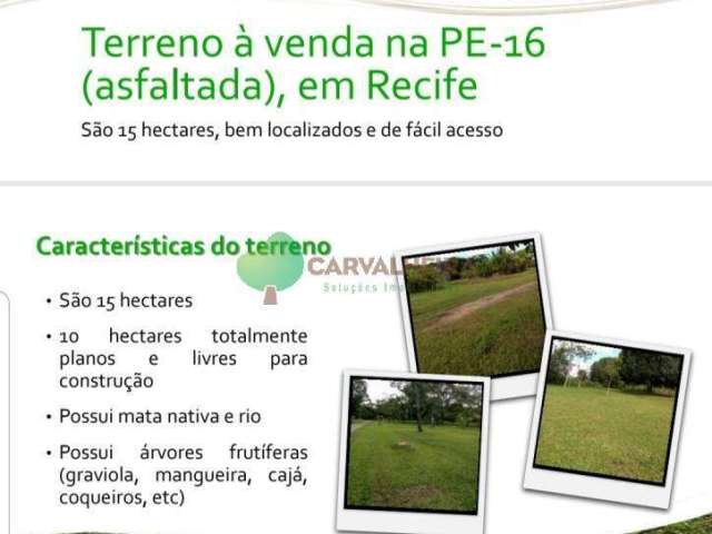 Chácara / sítio à venda na Estrada da Mumbeca, 3600, Guabiraba, Recife por R$ 15.000.000