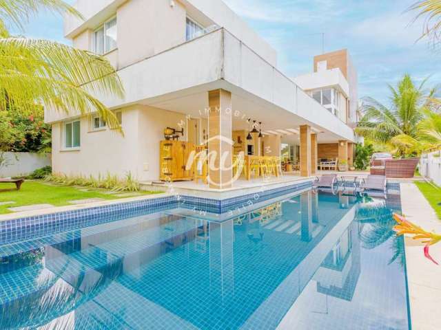 Guarajuba| Casa 380m²| 5 Suítes| 4 Vagas| Piscina| Área Gourmet Churrasqueira| Paraíso dos Lagos