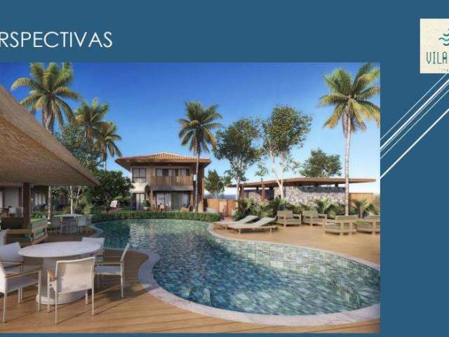 Itacimirim| Village Térreo com 80m²| Garden| 2 Suites| 2 Vagas| Na Praia da Espera