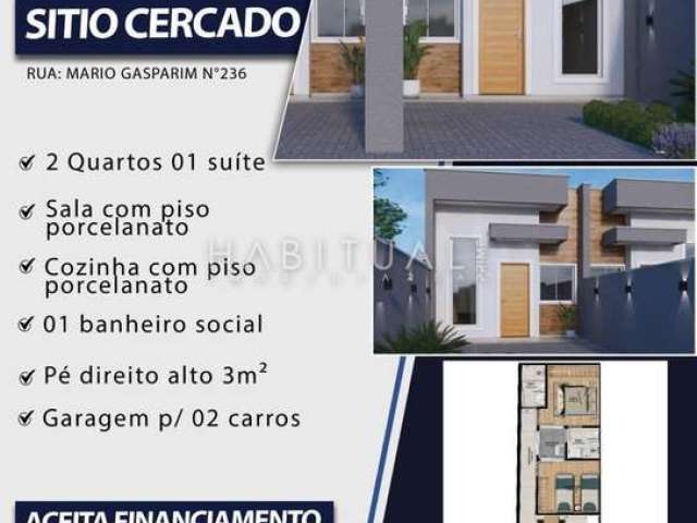 Casa com 2 quartos à venda na Rua Mário Gasparin, Sítio Cercado, Curitiba, 45 m2 por R$ 295.000