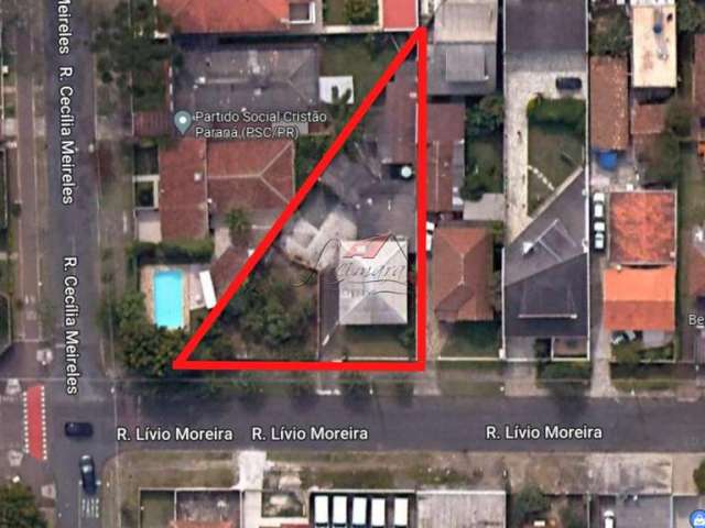 Terreno à venda na Rua Lívio Moreira, 393, São Lourenço, Curitiba, 694 m2 por R$ 1.350.000