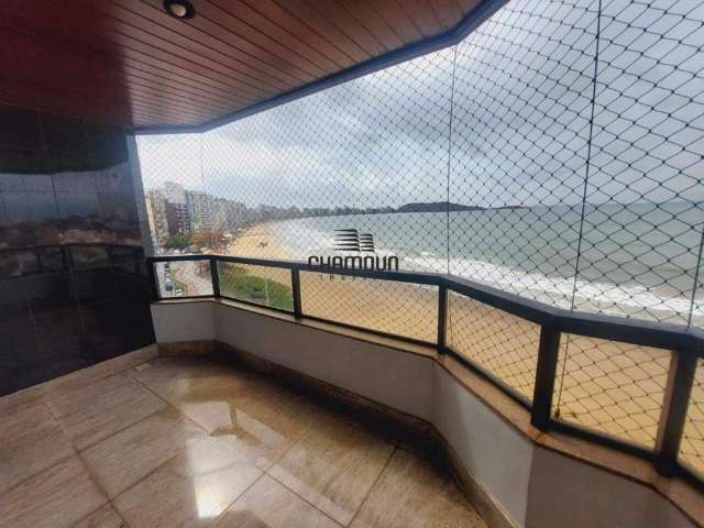 Apartamento a venda Frente Mar com 110 m², 3 suites, 2 vagas e lazer completo na Praia do Morro - Guarapari ES!