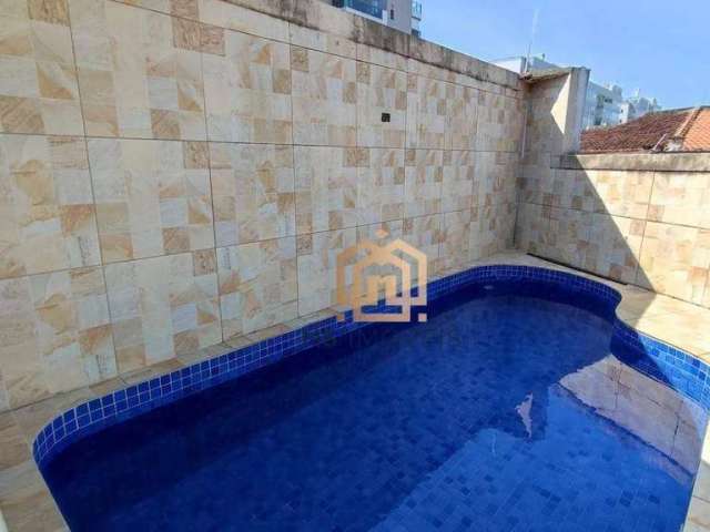 Cobertura com 144m², 3 Dorms (2 suítes), Piscina e Churrasqueira, para Venda ou Locação a 350m da Praia da Enseada, Bertioga.