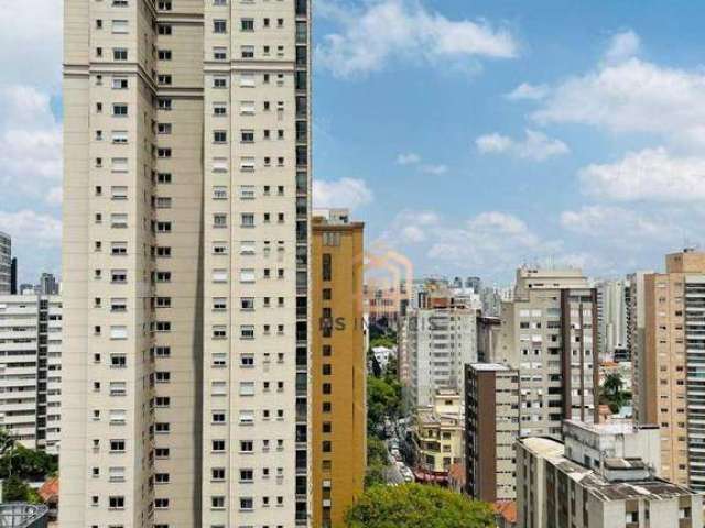 Bonito, Apto de 1 Dorm (2º reversível), 1 vaga, andar alto, semi-mobiliado  ao lado do metro Paraíso.