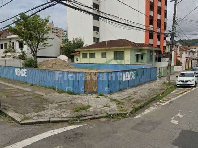 Terreno à venda na Rua Prudente de Moraes, Vila Mathias, Santos por R$ 1.100.000