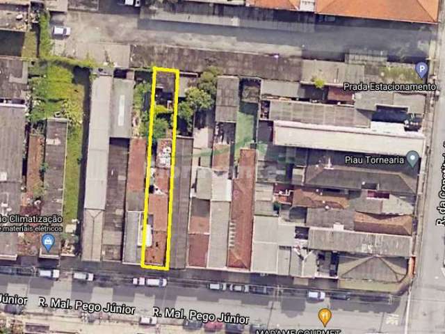 Terreno à venda na Rua Marechal Pêgo Júnior, Vila Nova, Santos por R$ 405.000