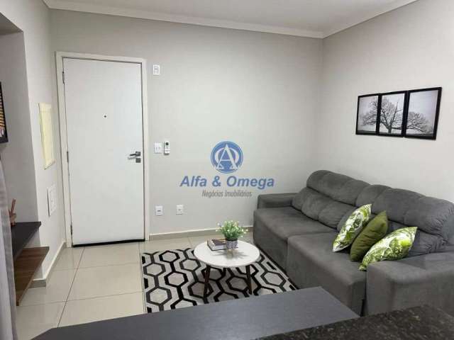 Apartamento para  aluguel - 1 dormitório mobiliado - residencial caires - vila santa teresa - bauru sp