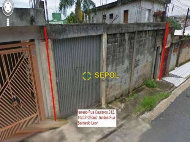 Terreno à venda, 250 m² por R$ 371.000,00 - Itaquera - São Paulo/SP