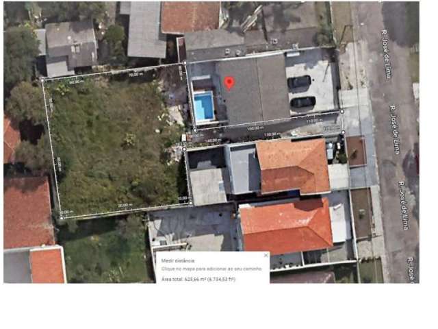 Terreno à venda, 624.70 m2 por R$850000.00  - Tingui - Curitiba/PR