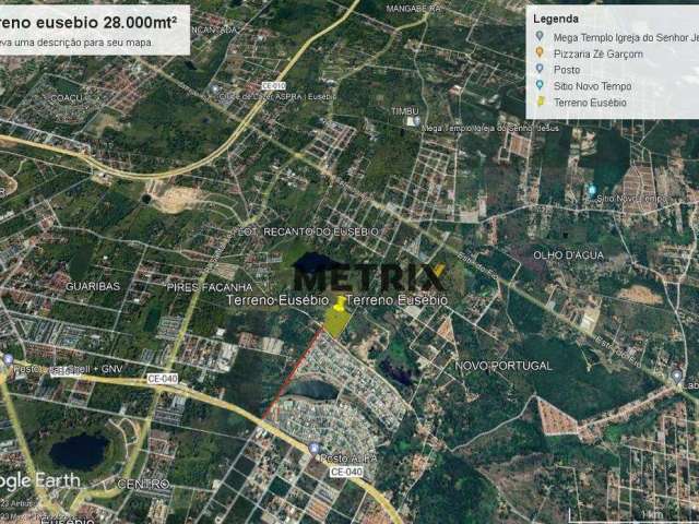 Terreno à venda, 28000 m² por R$ 8.400.000,00 - Eusébio - Eusébio/CE