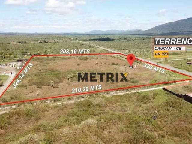 Terreno à venda na BR 020 com 67.000 m² perto do Outlet Premium, Caucaia-CE