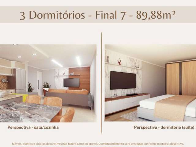 Apartamento 3 Dormitórios Sacada com Churrasqueira Ecoville