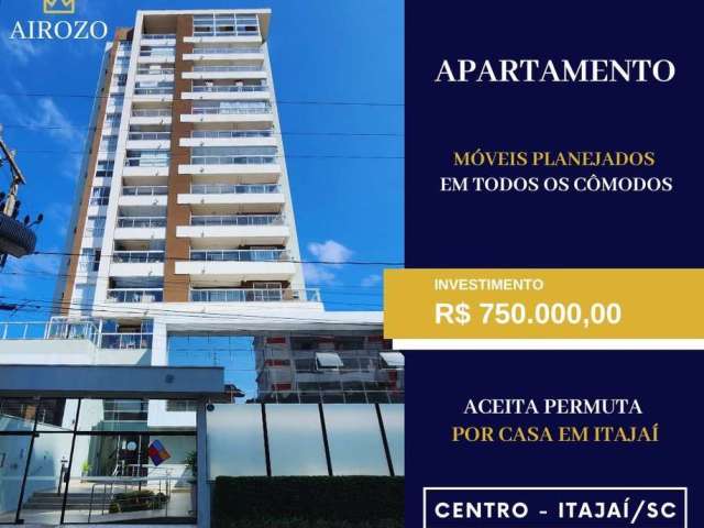 Apartamento centro de itajaí - aceita permuta por casa