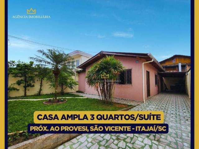 Casa ampla próxima ao provesi, itajaí-sc