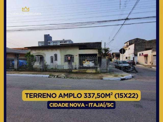 Terreno amplo cidade nova, itajaí-sc