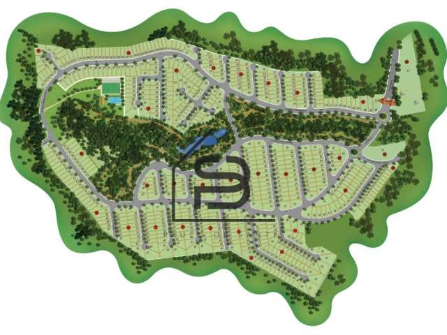 Terreno à Venda Condomínio Residencial Euroville II, 330m² - 80% Plano, Bragança Paulista.