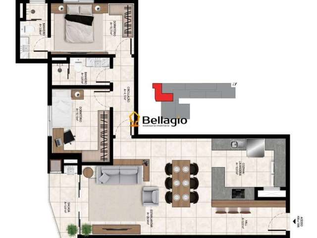 Apartamento 2 dormitórios à venda Nossa Senhora das Dores Santa Maria/RS