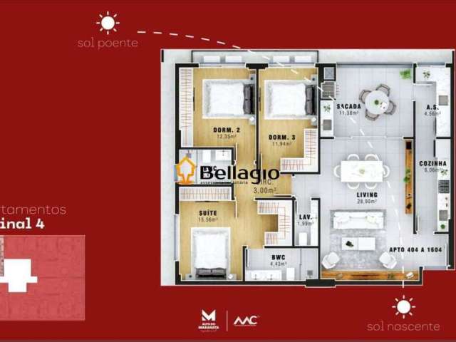 Apartamento 3 dormitórios à venda Nossa Senhora das Dores Santa Maria/RS