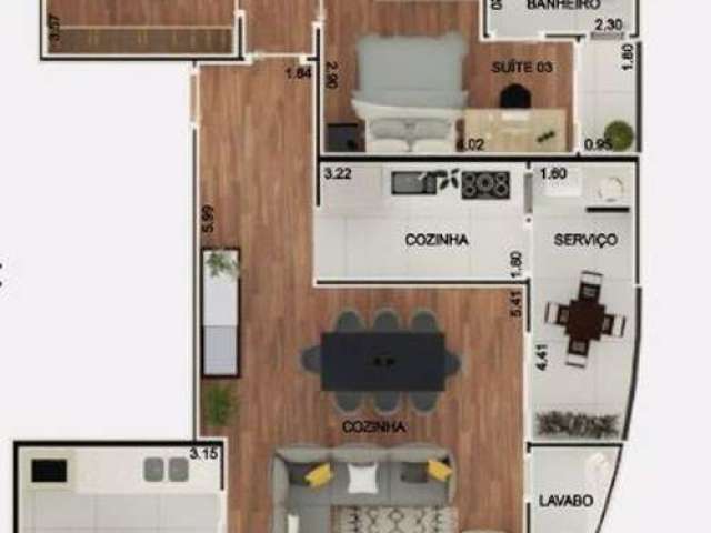 Apartamento Residencial à venda, Vila Assis Brasil, Mauá - AP0388.