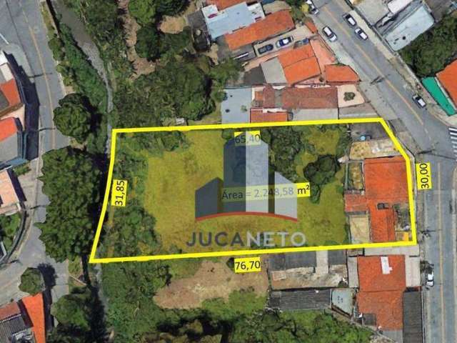 Terreno à venda, 2248 m² por R$ 4.000.000 - Vila Bocaina - Mauá/SP