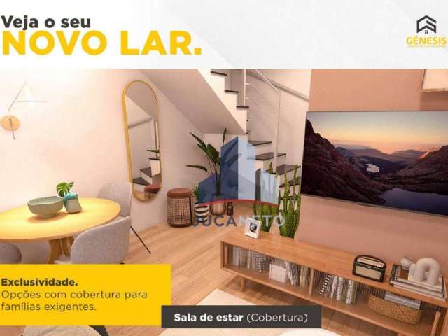 Cobertura com 2 dormitórios à venda, 96 m² por R$ 438.000 - Vila Guarani - Santo André/SP