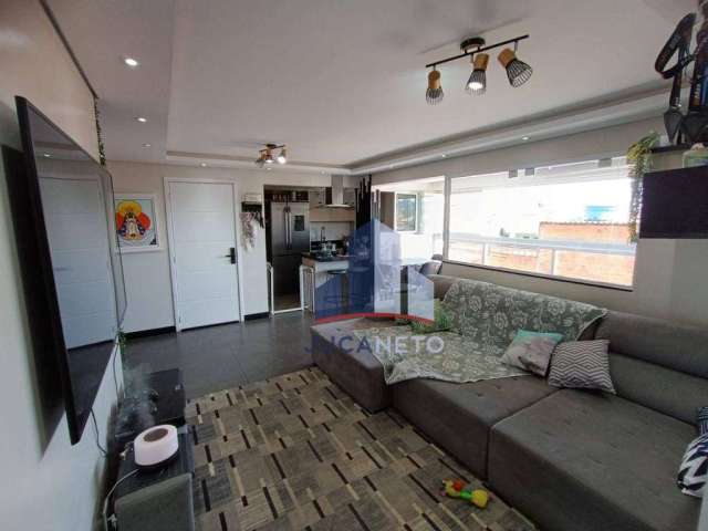 Apartamento com 3 dormitórios à venda, 80 m² por R$ 490.000,00 - Vila Emílio - Mauá/SP