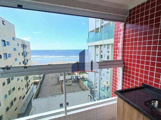 Apartamento com vista para o mar à venda, 70 m² por R$ 555.000 - Vila Caiçara - Praia Grande/SP