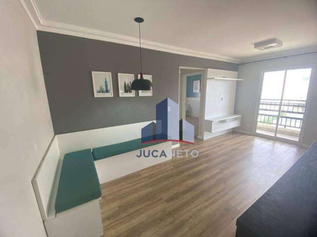 Apartamento com 2 dormitórios para alugar, 56 m² por R$ 2.298,81/mês - Vila Assis Brasil - Mauá/SP