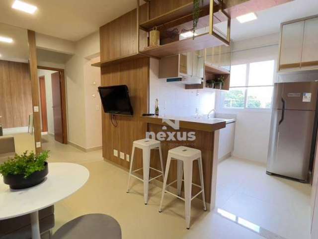 Apartamento com 2 dormitórios à venda, 48 m² por R$ 350.000,00 - Santa Mônica - Uberlândia/MG