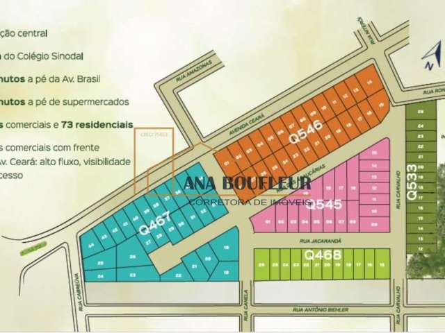 Terreno plano em loteamento