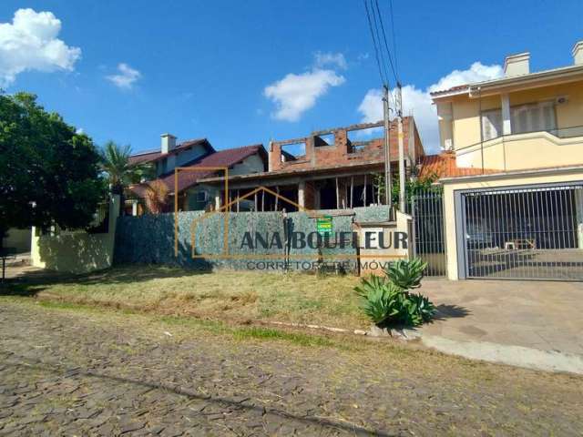 Terreno com casa em construção aprovado na prefeitura